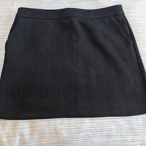 Loft Quilted black skirt